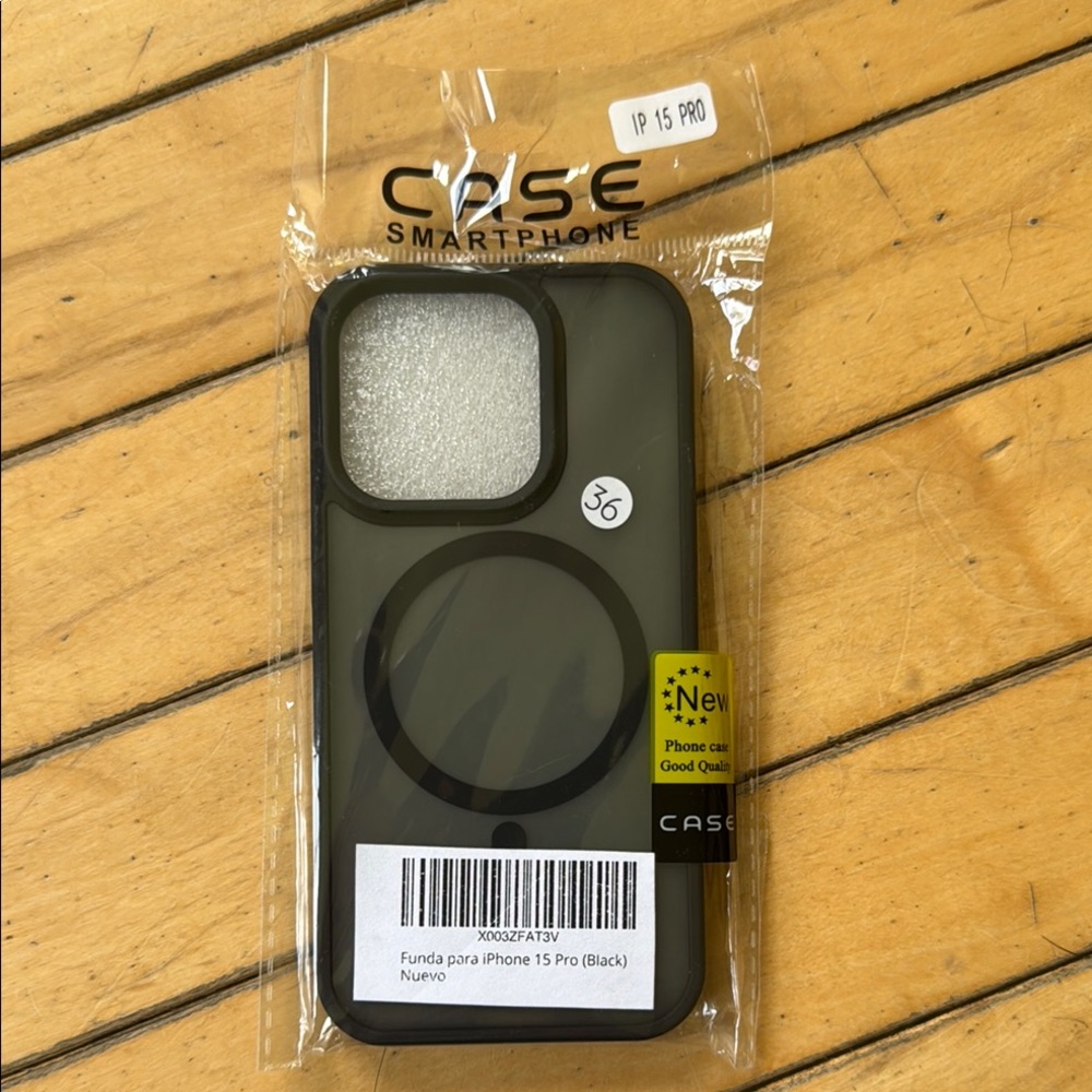 Smartphone Black Case for iPhone 15 Pro